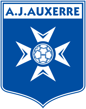 AJ Auxerre official crest — 2026/27 Ligue 1 jerseys
