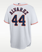 Houston Astros Jersey — White Home — Yordan Álvarez #44 — back view