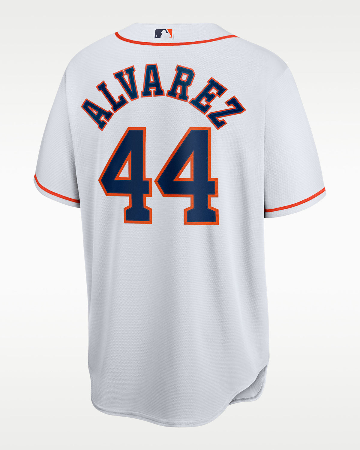 Houston Astros Jersey — White Home — Yordan Álvarez #44 — back view