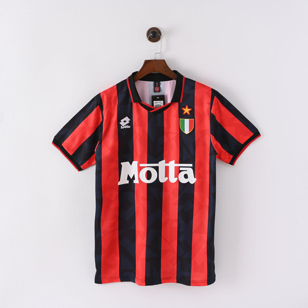 AC Milan 1993/94 Home Retro Jersey full front view