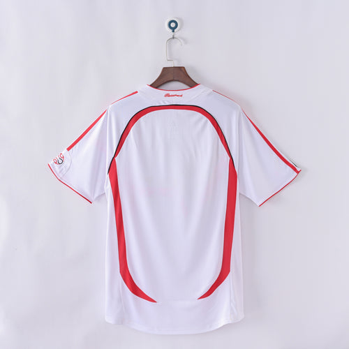 AC Milan 2006/07 Away Retro Jersey - complete back view