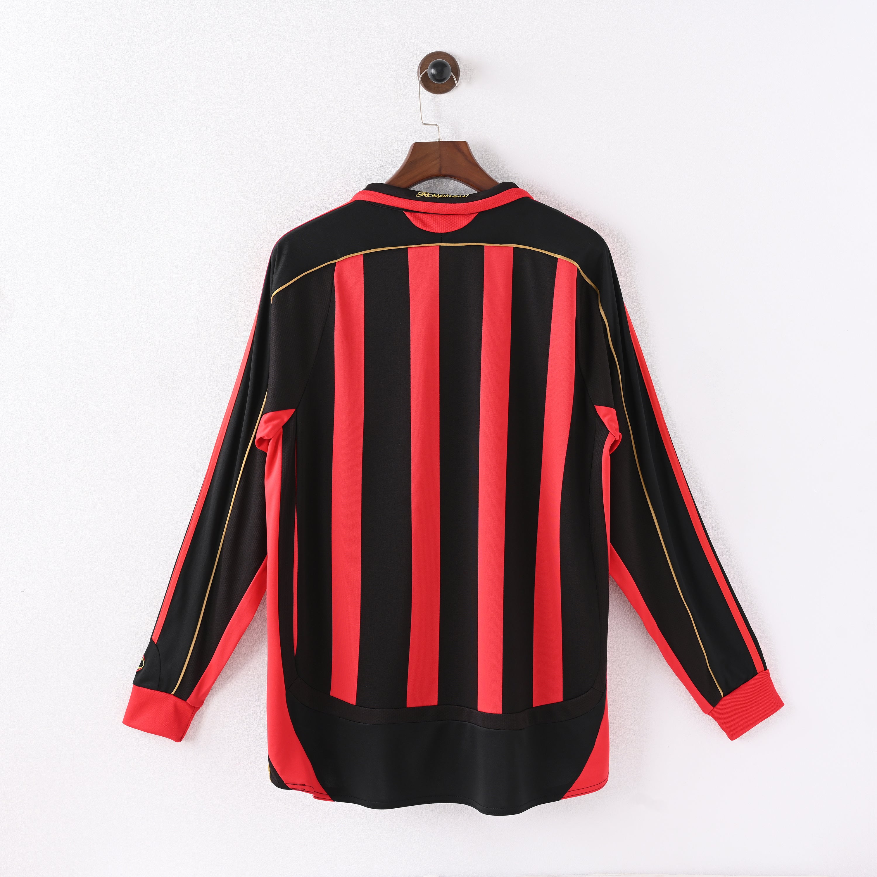 AC Milan 2006/07 home long sleeve retro jersey back view