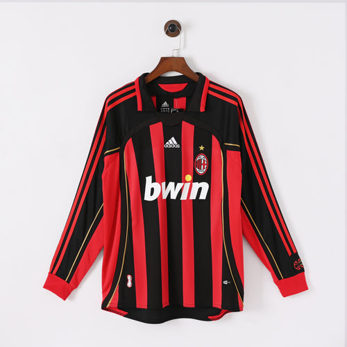 AC Milan 2006/07 home long sleeve retro jersey front view