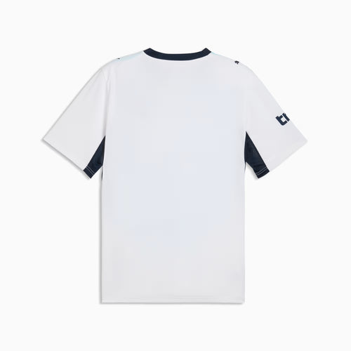 Al Hilal 2026/27 away jersey Fan version back view in white and navy blue