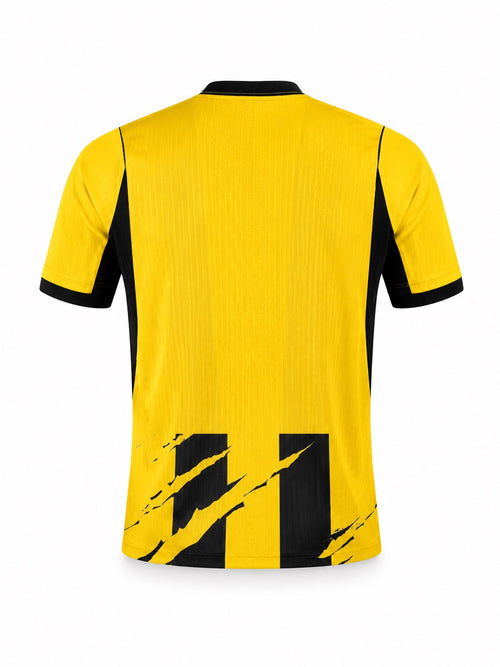 Al Ittihad 2026/27 home jersey Player version back view in yellow and black