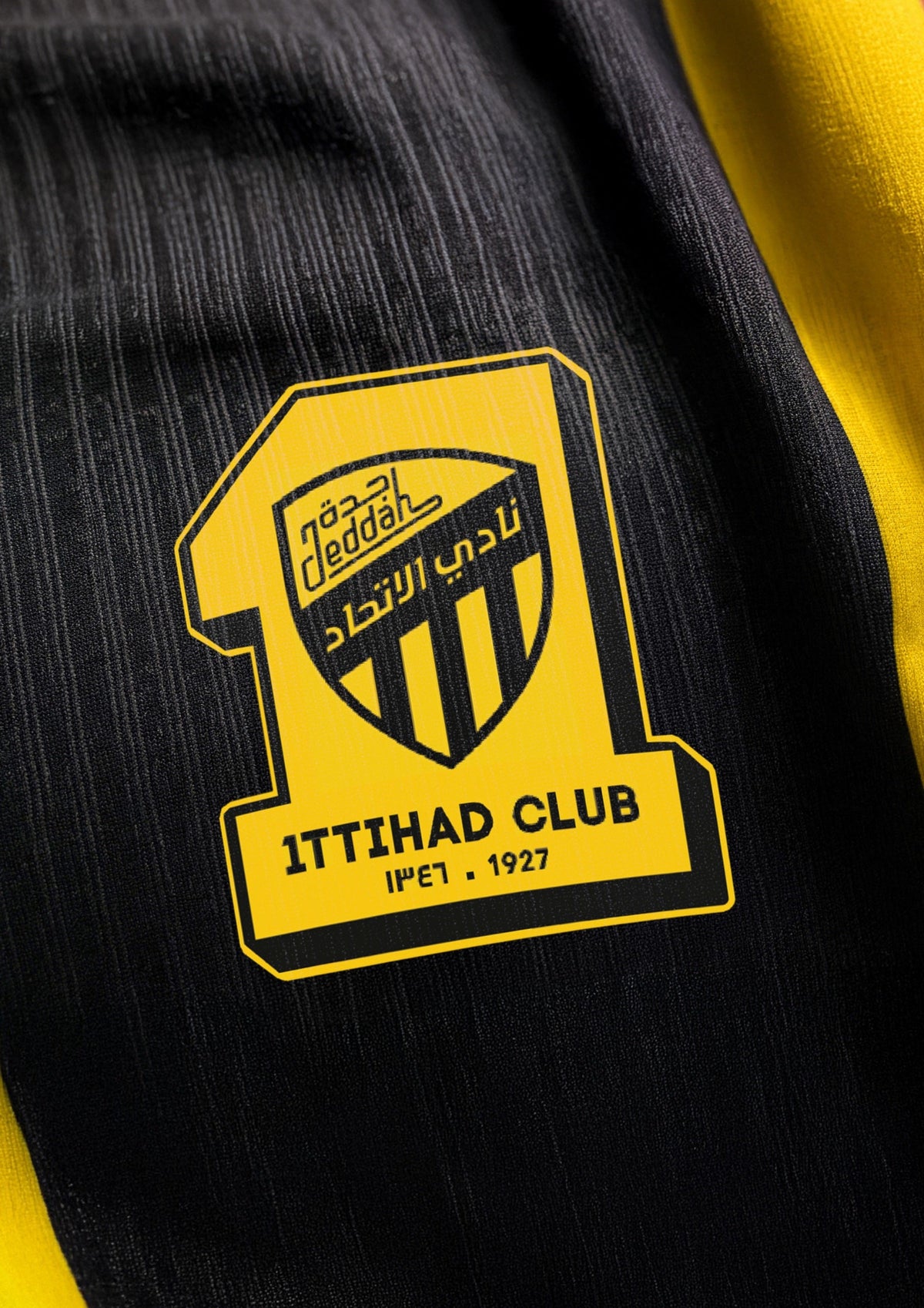 Al Ittihad 2026/27 home jersey Player version club crest detail