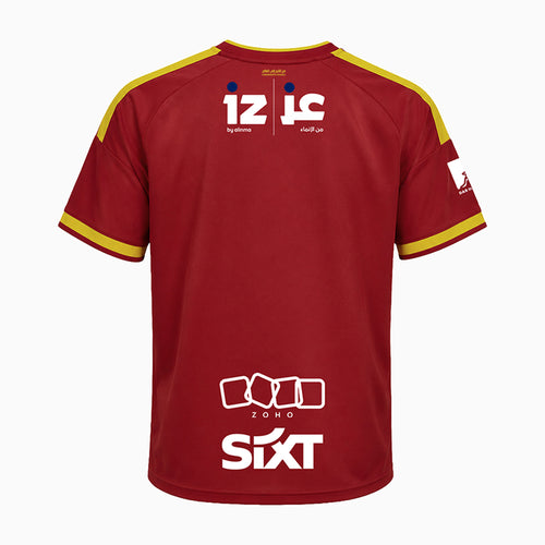 Al Qadsiah 2026/27 home jersey Fan version back view in burgundy and gold