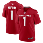 GoalStyle Arizona Cardinals Kyler Murray #1 Game Jersey front and back