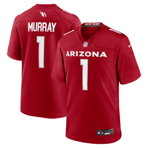 GoalStyle Arizona Cardinals Kyler Murray #1 Game Jersey front and back