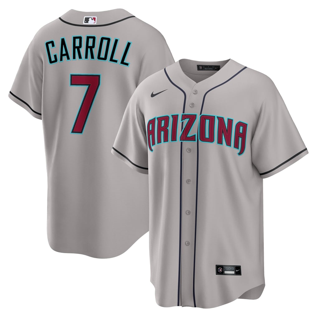 GoalStyle Arizona Diamondbacks Gray Road men's jersey front and back