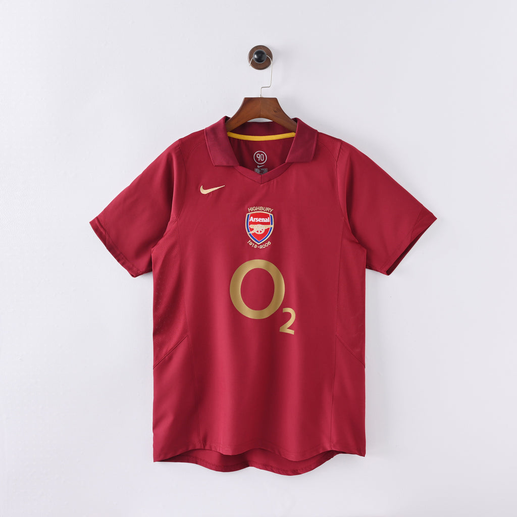 Arsenal 2005/06 Home Retro Jersey — vista frontal