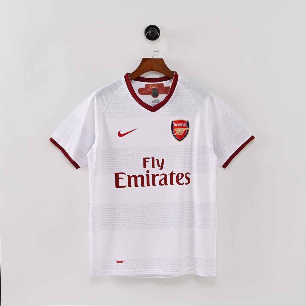 Arsenal 2007/08 Away Retro Jersey full front view