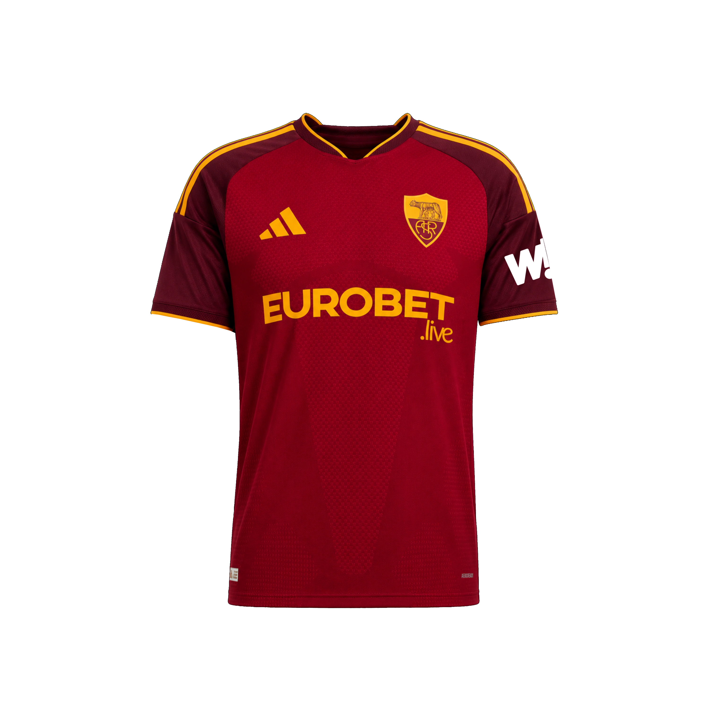 Camiseta AS Roma 2026/27 Home versión Player CLIMACOOL+ - vista frontal en alta resolución