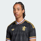 Aston Villa 2026/27 Away Fan Jersey crest and fabric detail