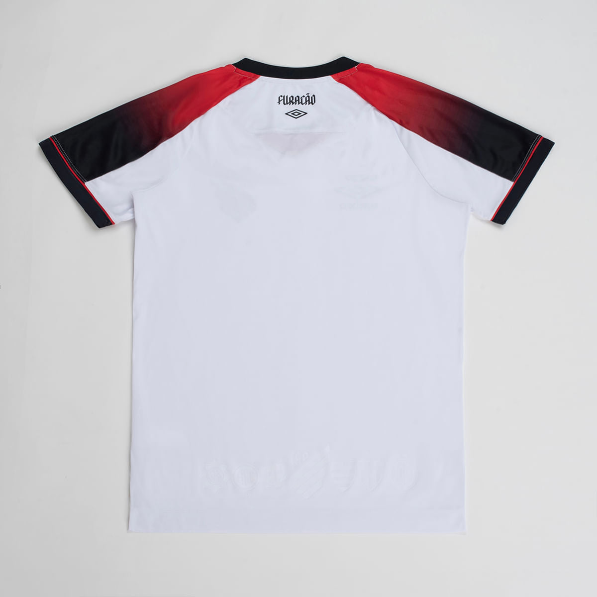Athletico Paranaense 2026 away jersey Fan version back view in white red and black