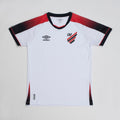 Athletico Paranaense 2026 away jersey Fan version front view in white red and black