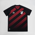 Athletico Paranaense 2026 home jersey Fan version front view in red and black