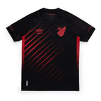 Athletico Paranaense 2026 third jersey Fan version front view in black and red