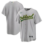 Athletics Jersey — Grey Road — back view