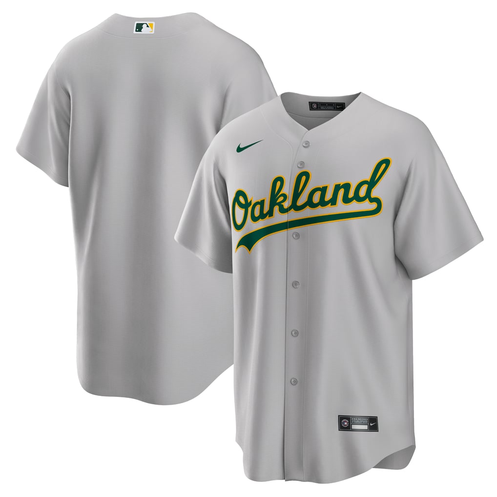 Athletics Jersey — Grey Road — back view