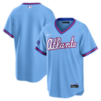 GoalStyle Atlanta Braves Powder Blue 2026 City Connect men's jersey front and back