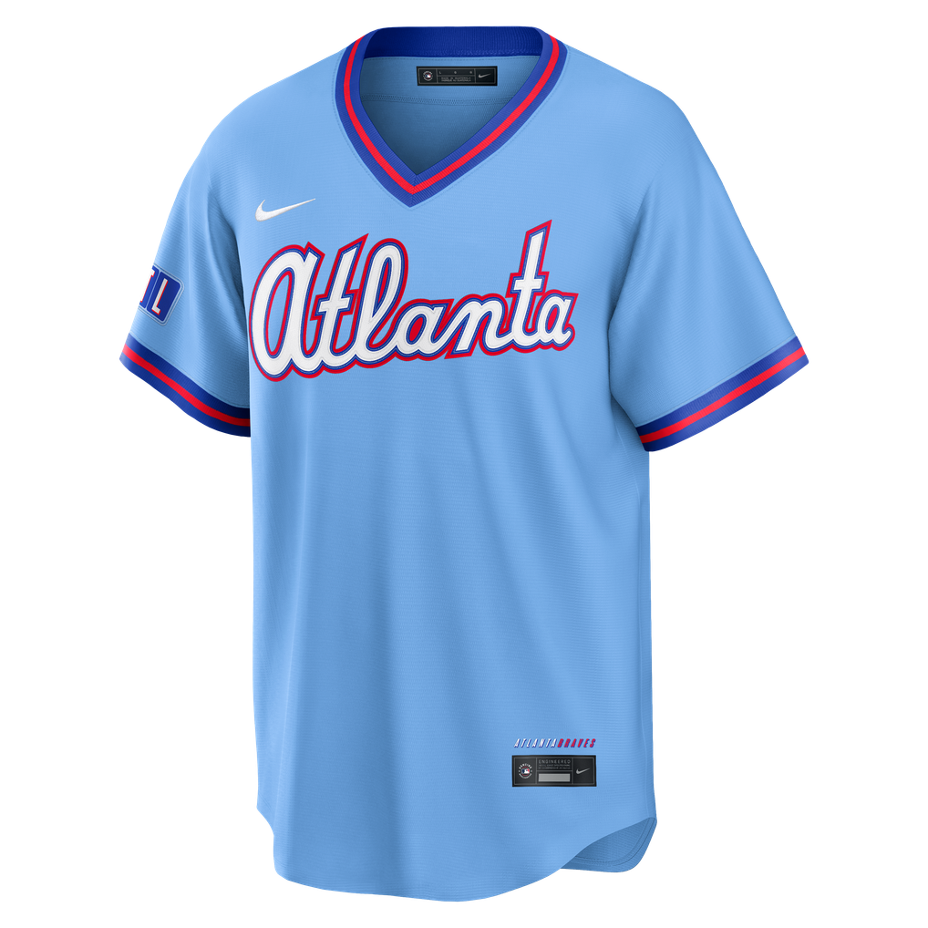 GoalStyle Atlanta Braves Powder Blue 2026 City Connect men's jersey front