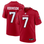GoalStyle Atlanta Falcons Bijan Robinson #7 Game Jersey front and back