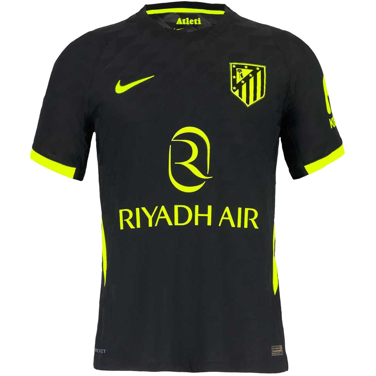 Camiseta Atlético de Madrid 2026/27 Away versión Player - vista frontal con tejido técnico