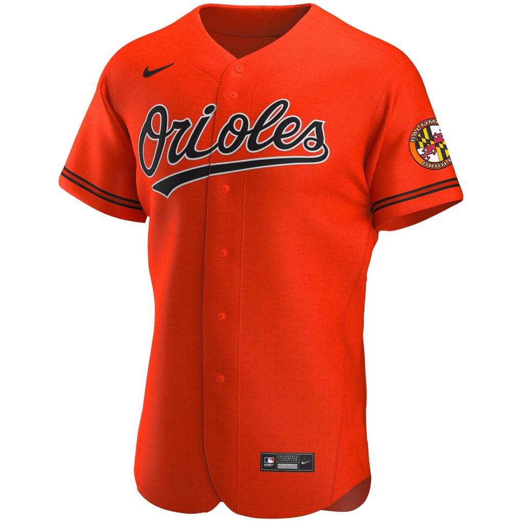 Baltimore Orioles Jersey — Orange Alternate — back view