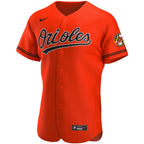Baltimore Orioles Jersey — Orange Alternate — back view
