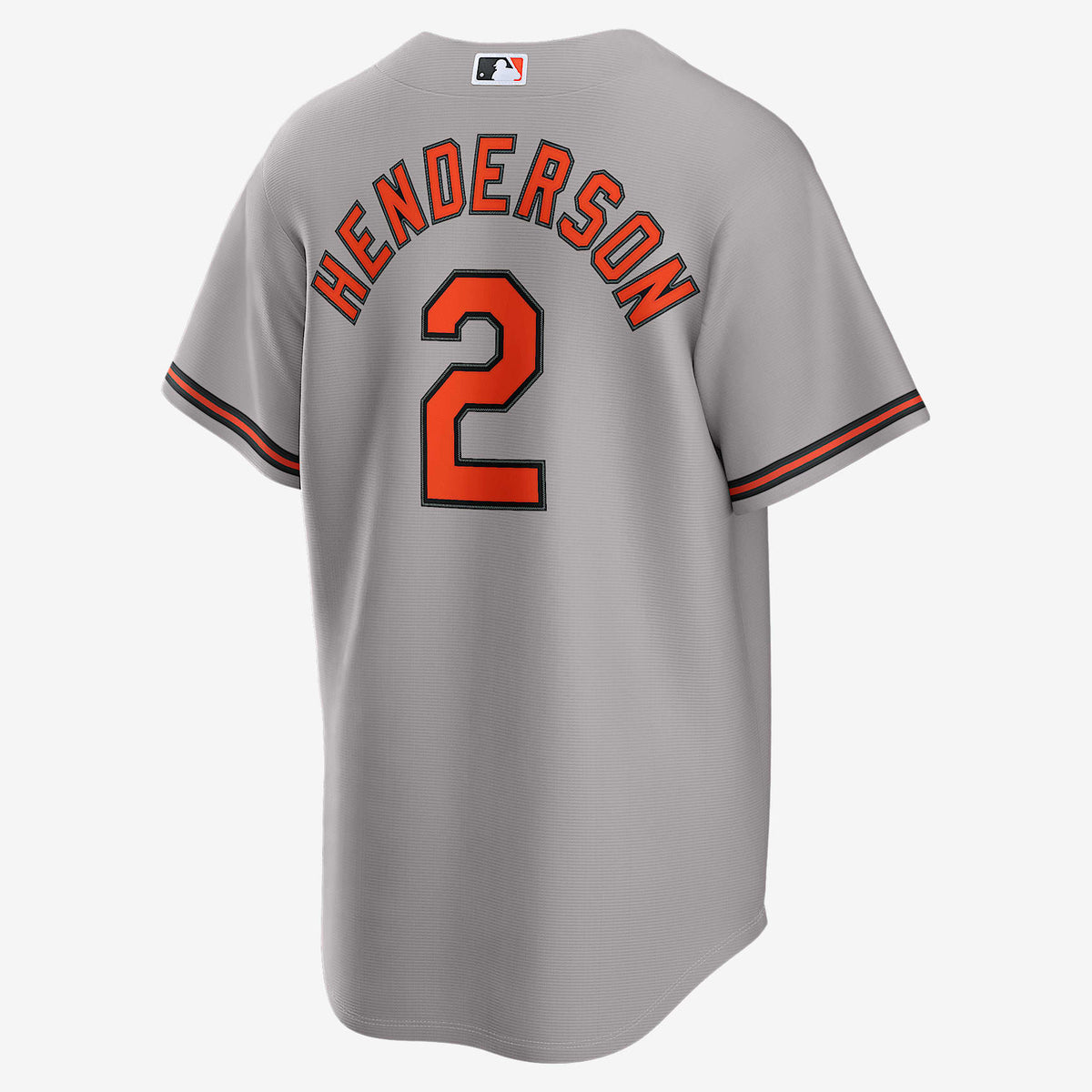 Baltimore Orioles Jersey — White Home — Gunnar Henderson #2 — back view