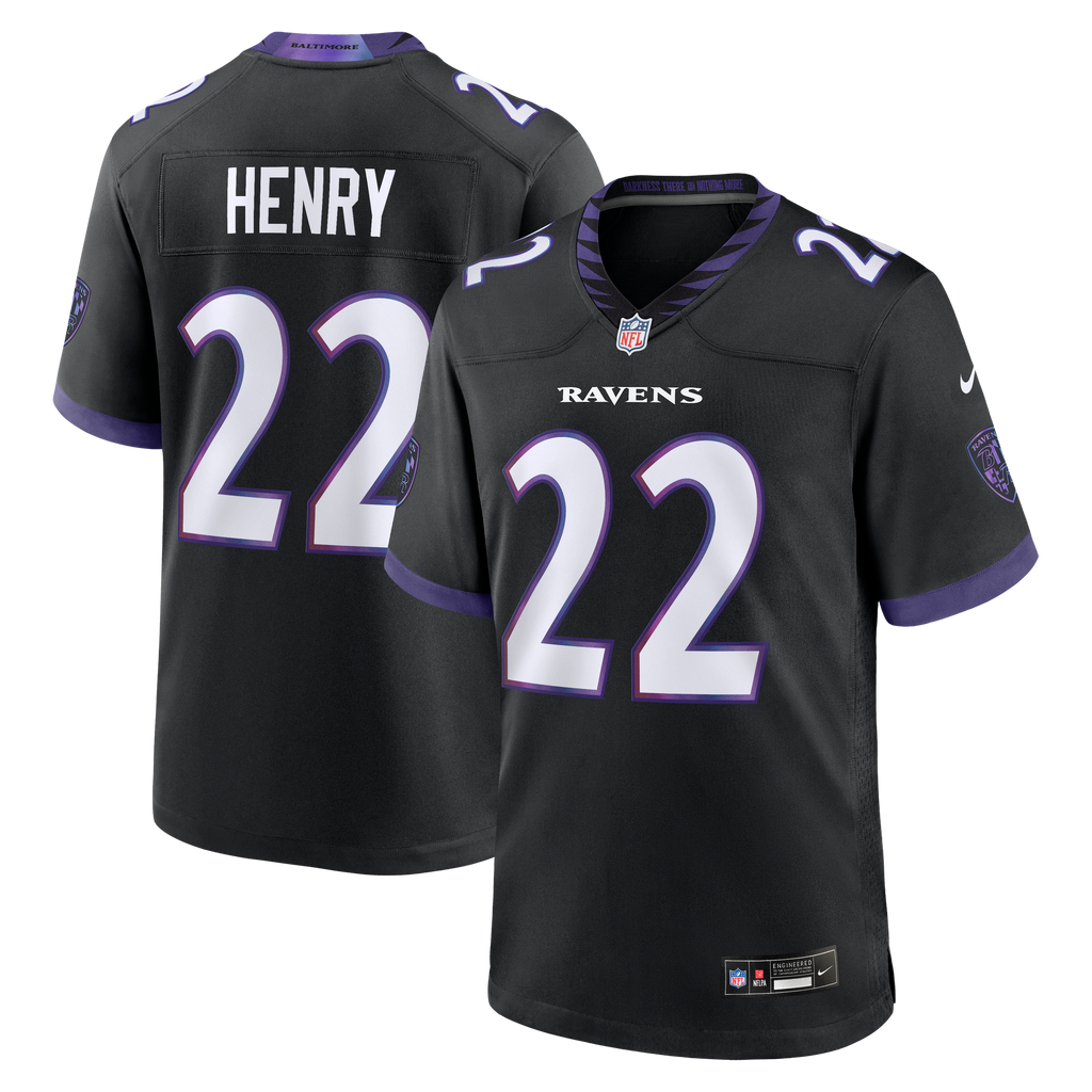 Baltimore Ravens NFL jersey — Derrick Henry #22 — front view