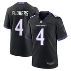 Baltimore Ravens NFL jersey — Zay Flowers #4 — front view