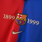 FC Barcelona 1899–1999 Centenary Retro Jersey — detalle conmemorativo