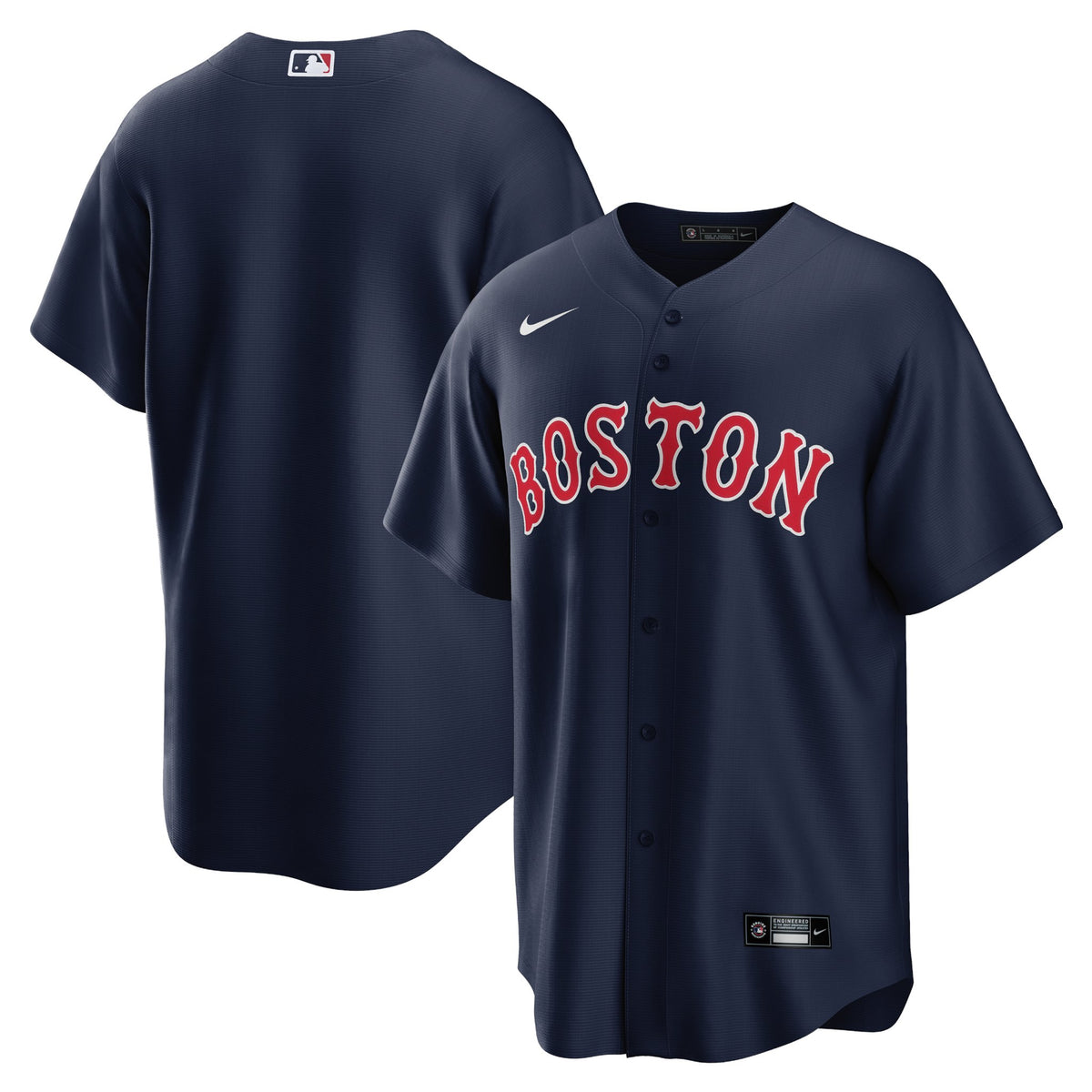 Boston Red Sox Jersey — Navy Alternate — front view