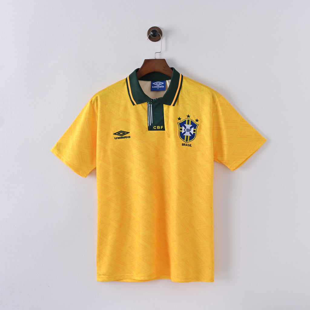 Brazil 1991–93 Home Retro Jersey — vista frontal