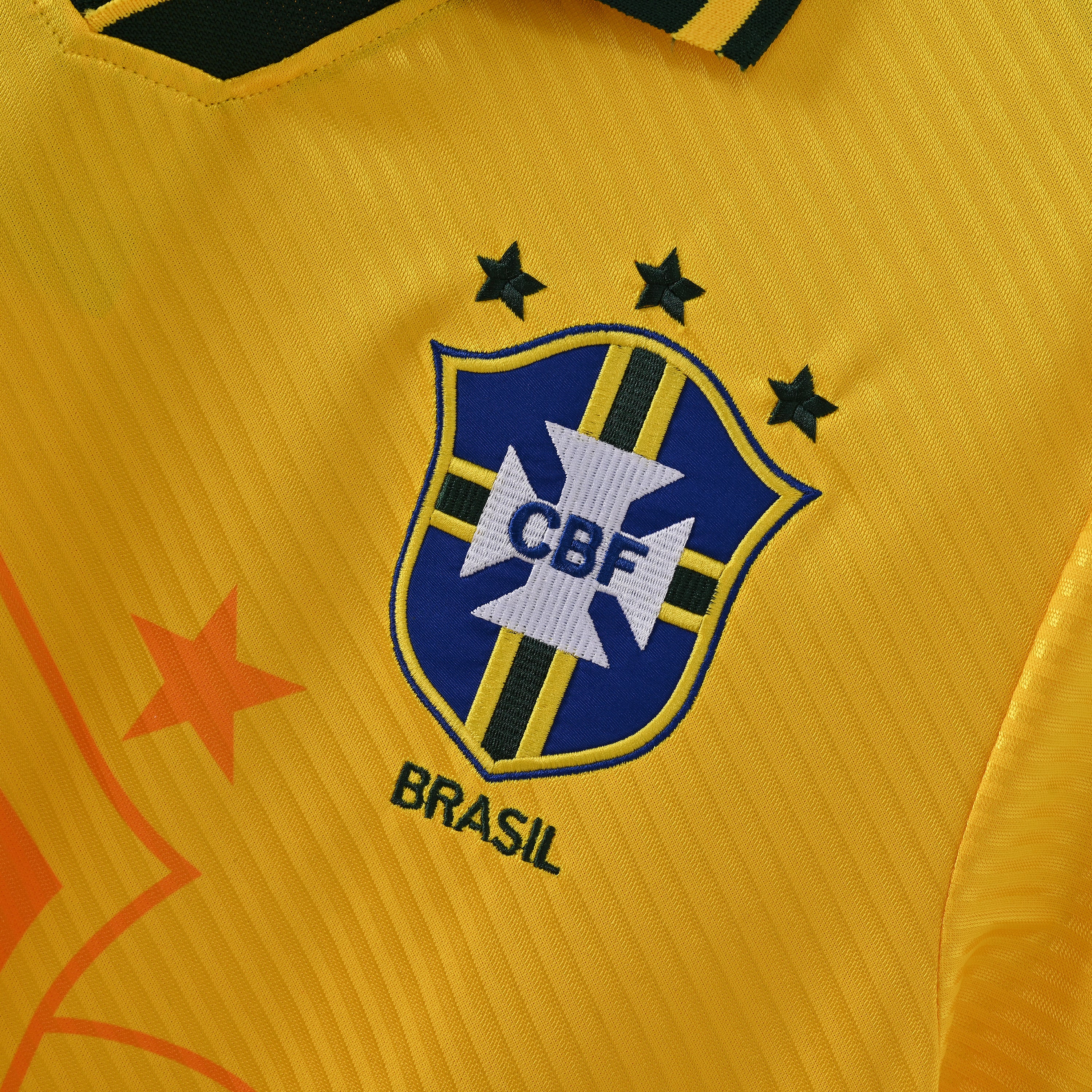 Brazil 1994 World Cup retro jersey crest detail