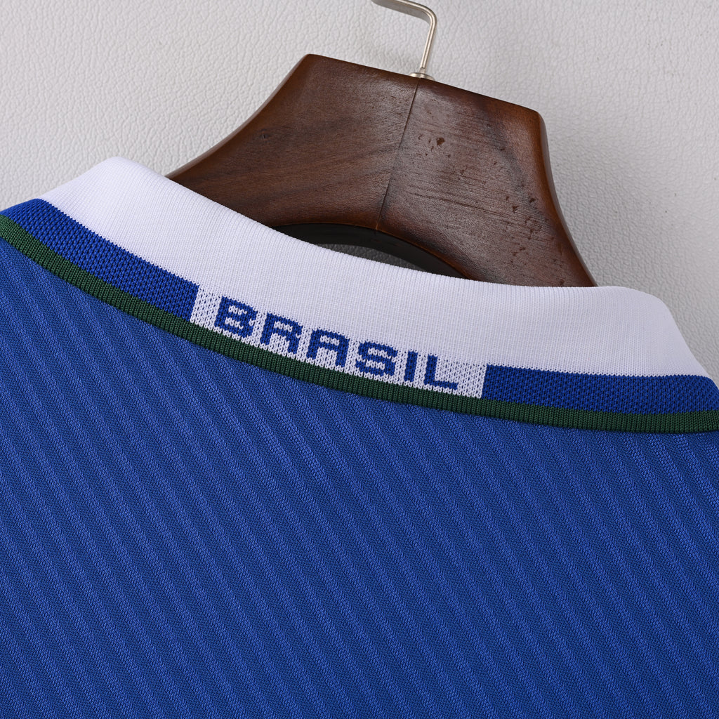 Brazil 1995–97 Four-Star Away Retro Jersey - detail
