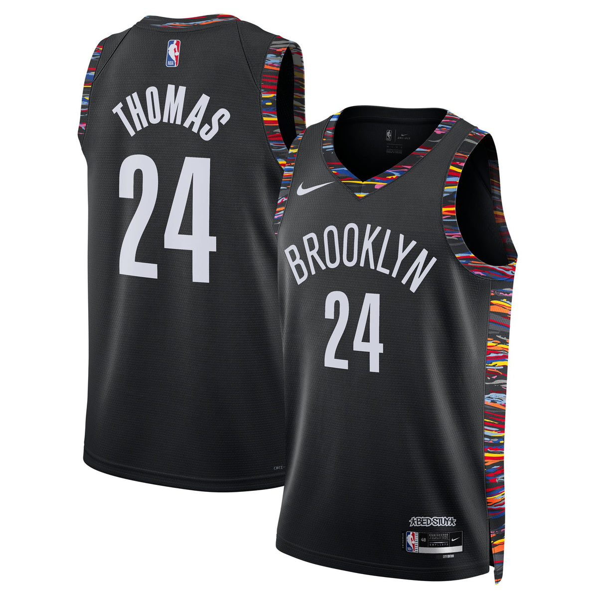 Brooklyn Nets 2025/26 City Edition jersey Cam Thomas #24 frente