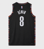 Brooklyn Nets 2025/26 City Edition jersey Egor Dëmin #8 espalda