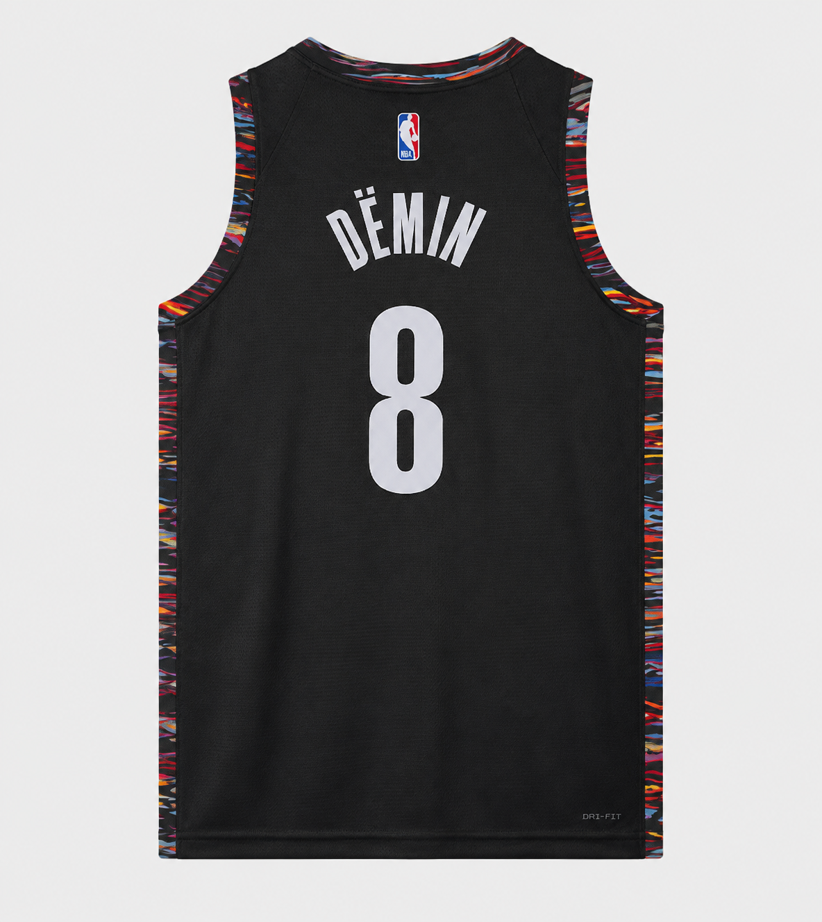 Brooklyn Nets 2025/26 City Edition jersey Egor Dëmin #8 espalda