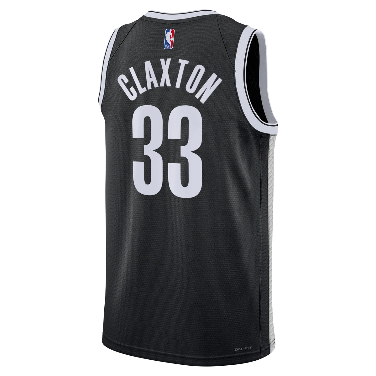 Brooklyn Nets 2025/26 Icon Edition, Nic Claxton #33, frente y dorsal
