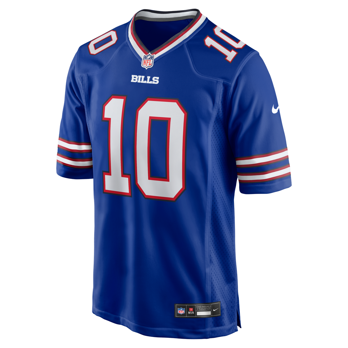 Buffalo Bills NFL jersey — Khalil Shakir #10 — back view