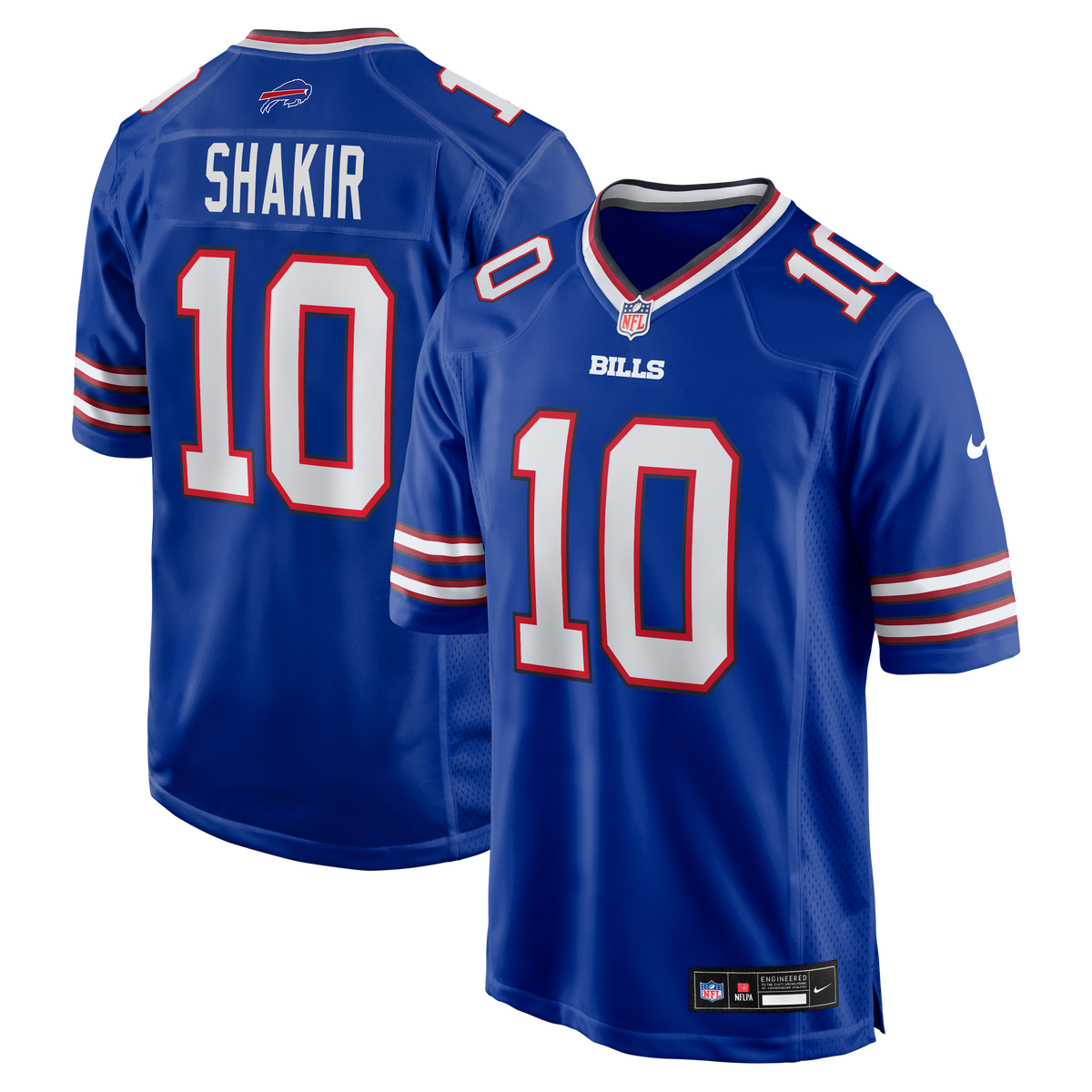 Buffalo Bills NFL jersey — Khalil Shakir #10 — front view