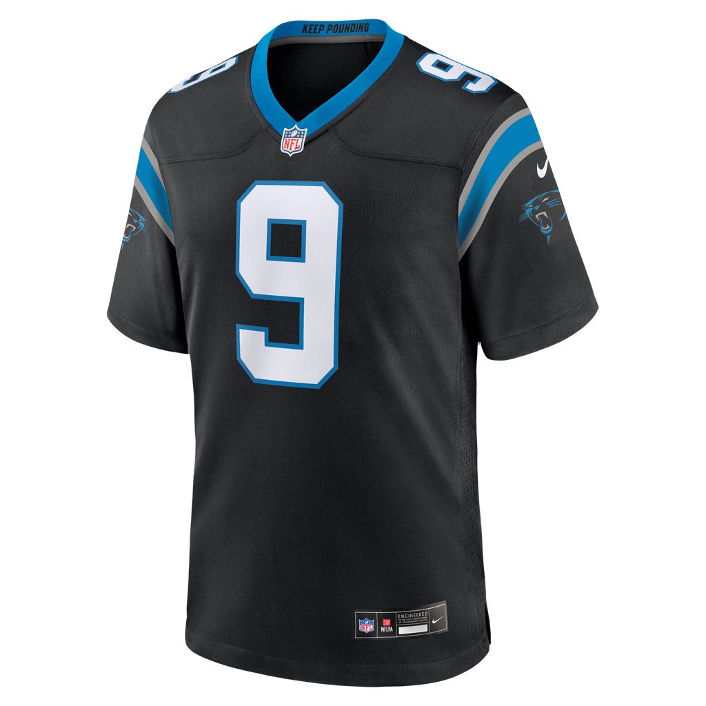 GoalStyle Carolina Panthers Bryce Young #9 Team Game Jersey front