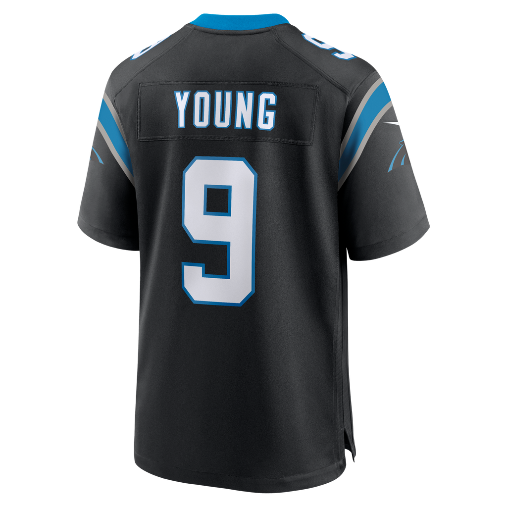 GoalStyle Carolina Panthers Bryce Young #9 Team Game Jersey back