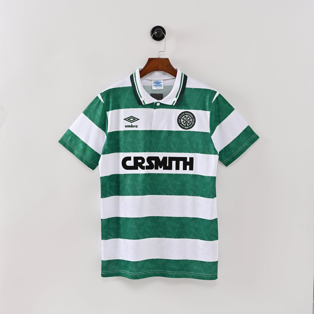 Celtic 1989–91 Home Retro Jersey full front view