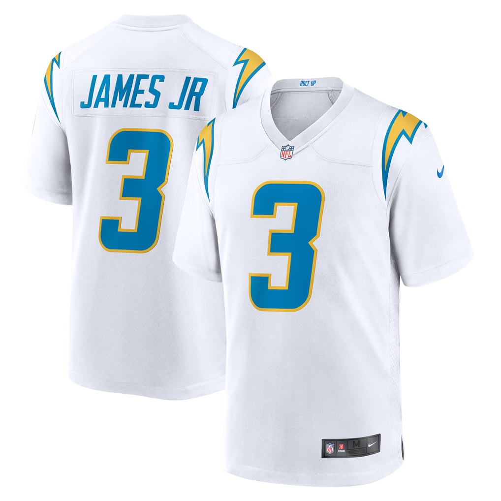 GoalStyle Los Angeles Chargers White Jersey Derwin James Jr. #3 front back
