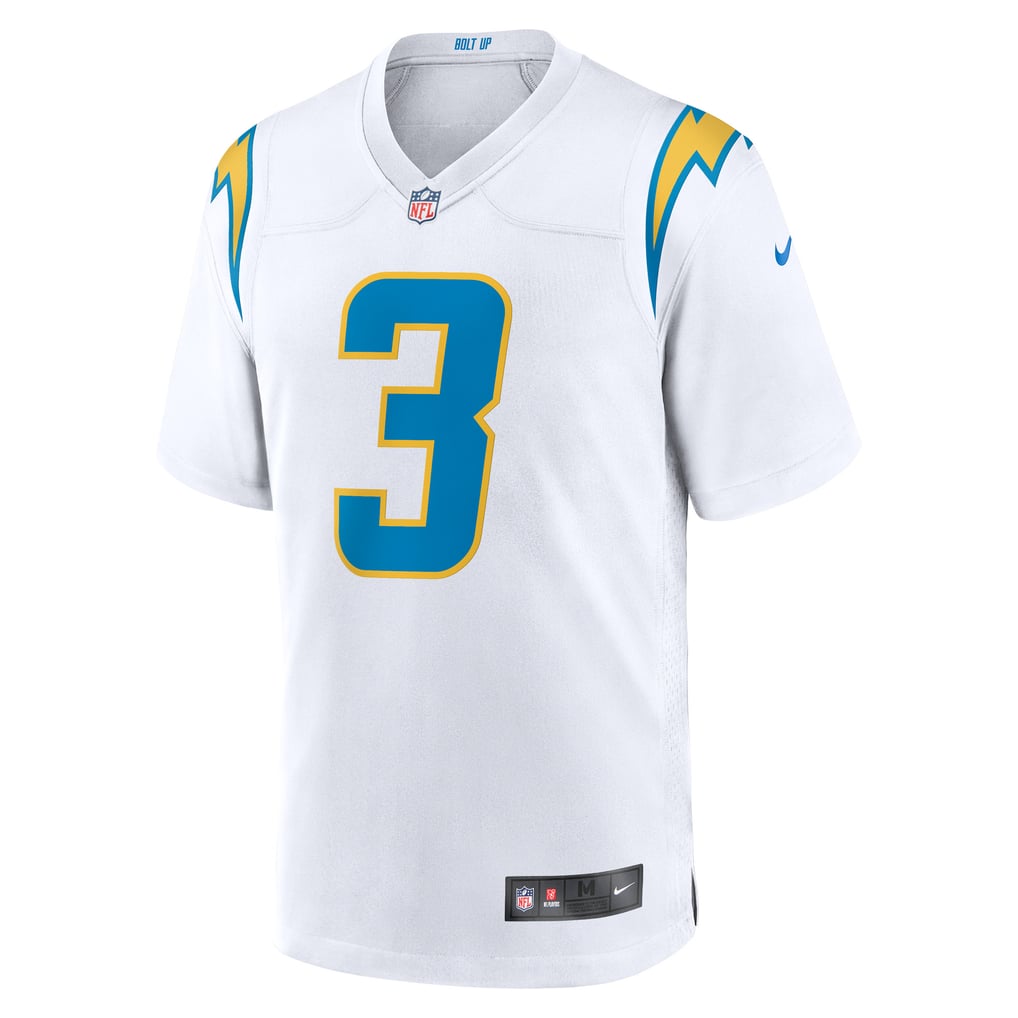 GoalStyle Los Angeles Chargers White Jersey Derwin James Jr. #3 front