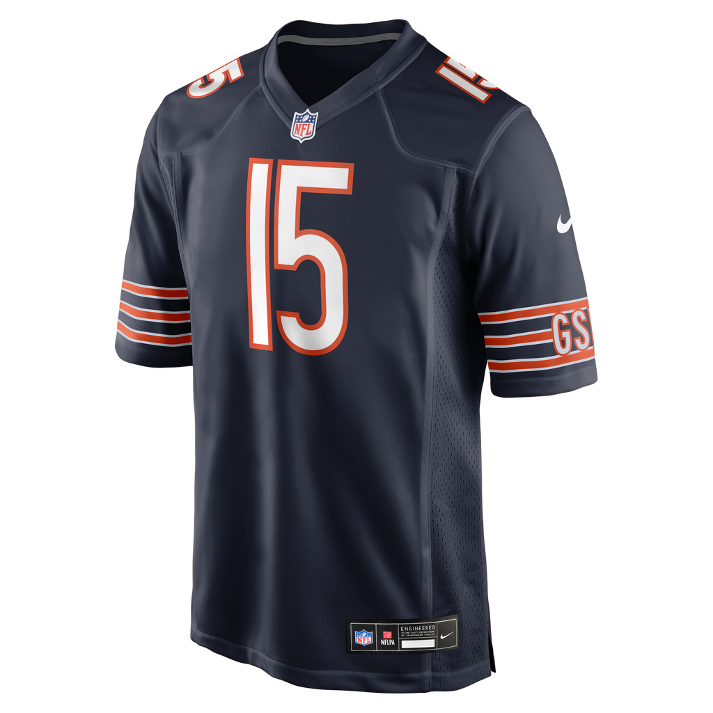 Chicago Bears NFL jersey — Rome Odunze #15 — back view